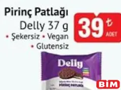 DELLY PİRİNÇ PATLAĞI 37 G fiyat ve kampanya bilgisi